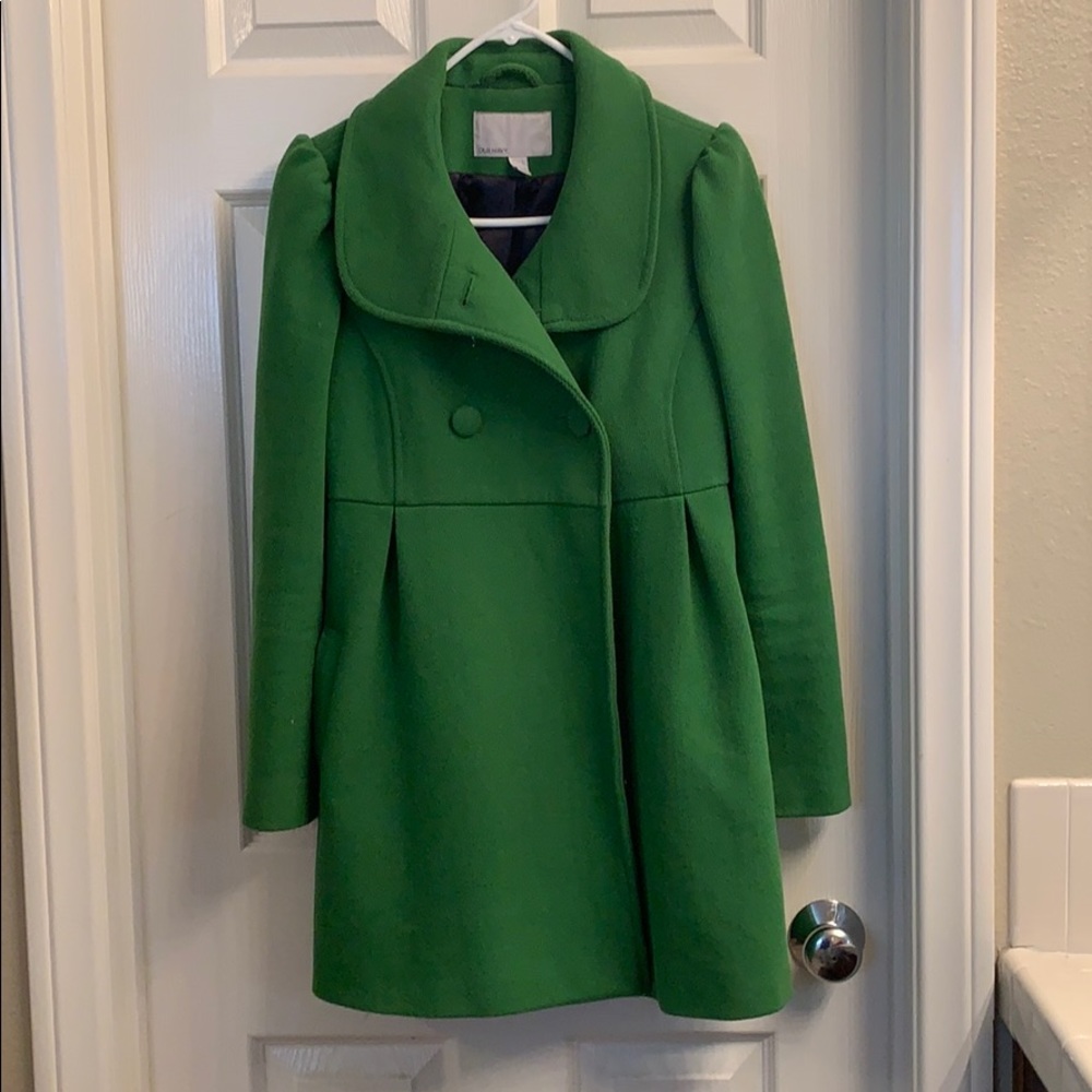Green pea coat